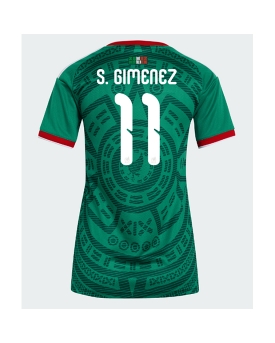 Billige Fotballdrakt Mexico Santiago Gimenez #11 Replika Hjemmedrakt Dame VM 2026 Kortermet Billige Fotballdrakt Mexico Santiago Gimenez #11 Replika Hjemmedrakt Dame VM 2026 Kortermet